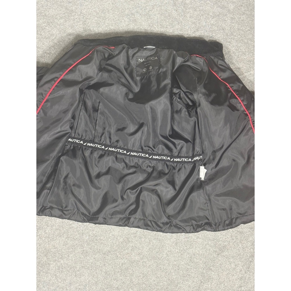 Nautica Womens Black Chevron Puffer Jacket Water Resistant Quilted Coat Q020331 - Picture 6 of 9